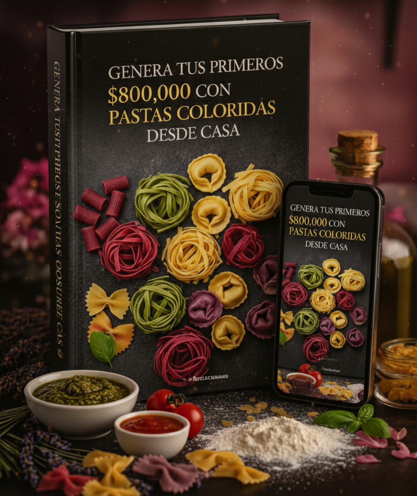 Guía para HACER & VENDER pastas artesanales coloridas sin glúten